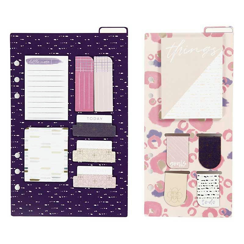 PLANNER - Kit mémos journal planneur violet