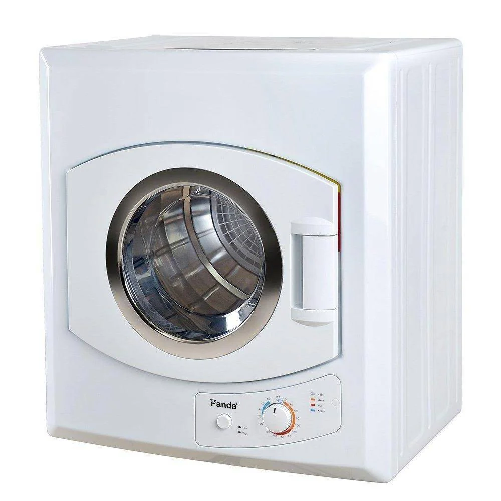 3.75 Cu.Ft Compact Electric Laundry Dryer Portable Clothes Dryer with Easy Controls, White