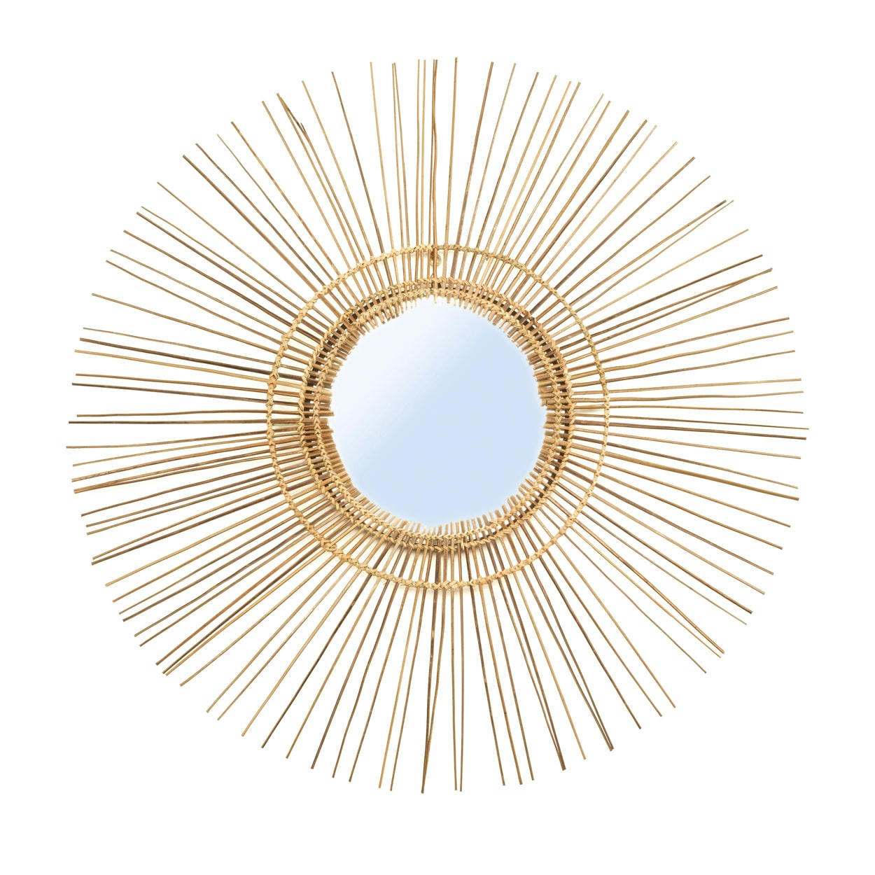 TROPICAL - Miroir en rotin naturel D85