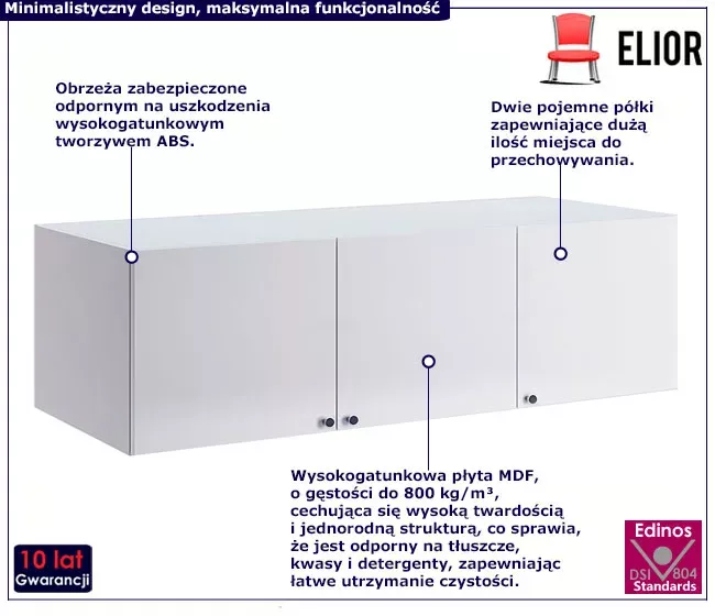 Duża zamykana szafka ścienna - Lulo