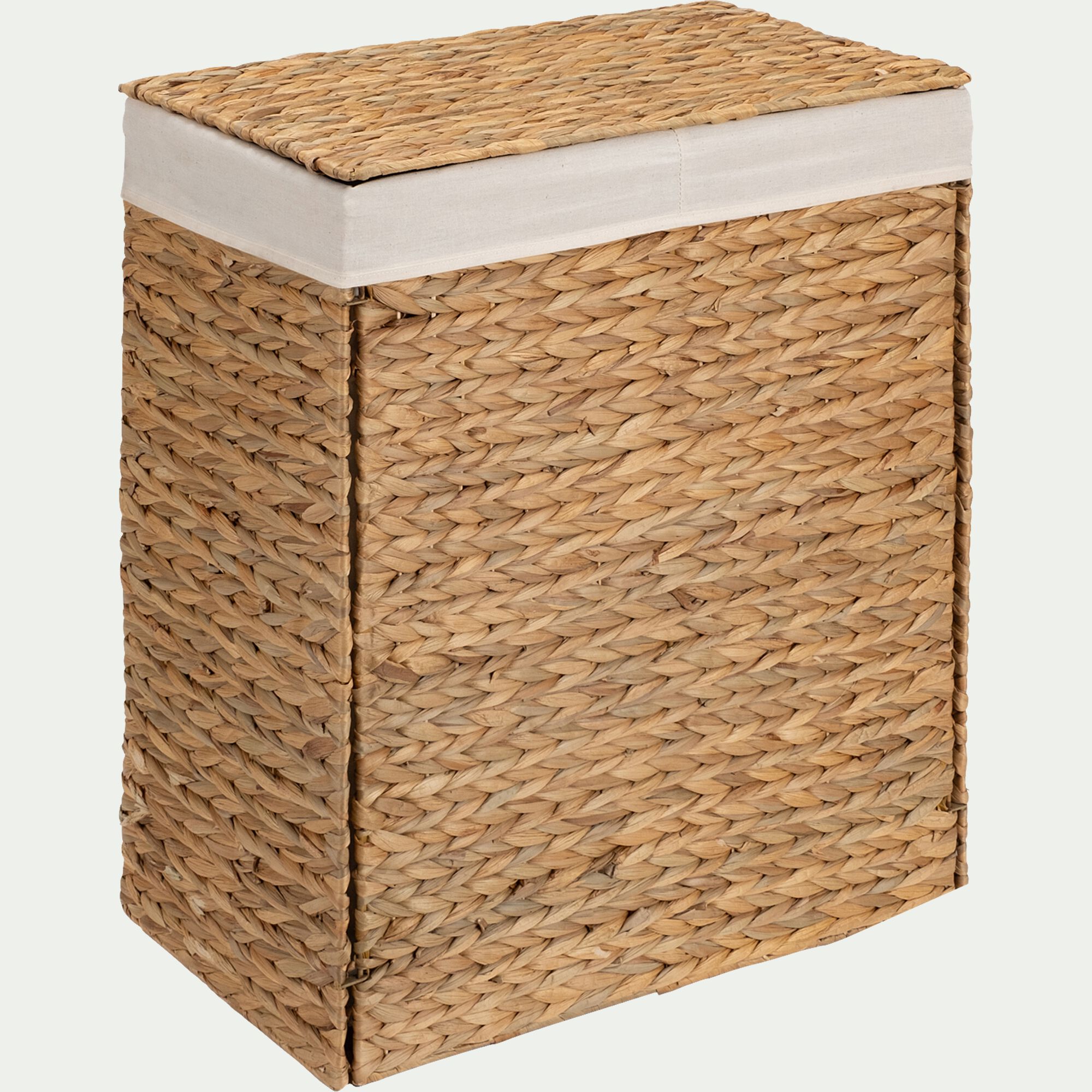 JACINTHE - Panier en jacinthe d'eau H60xL50cm - naturel