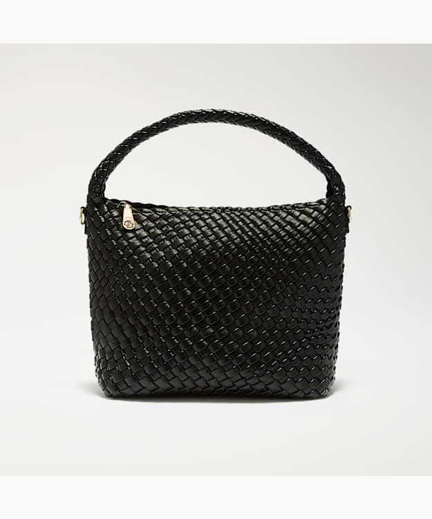 Deliberate M Black - Woven Shoulder Bag