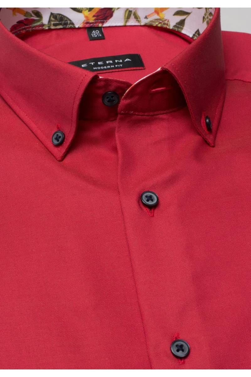 ETERNA Modern Fit Hemd rot, Einfarbig