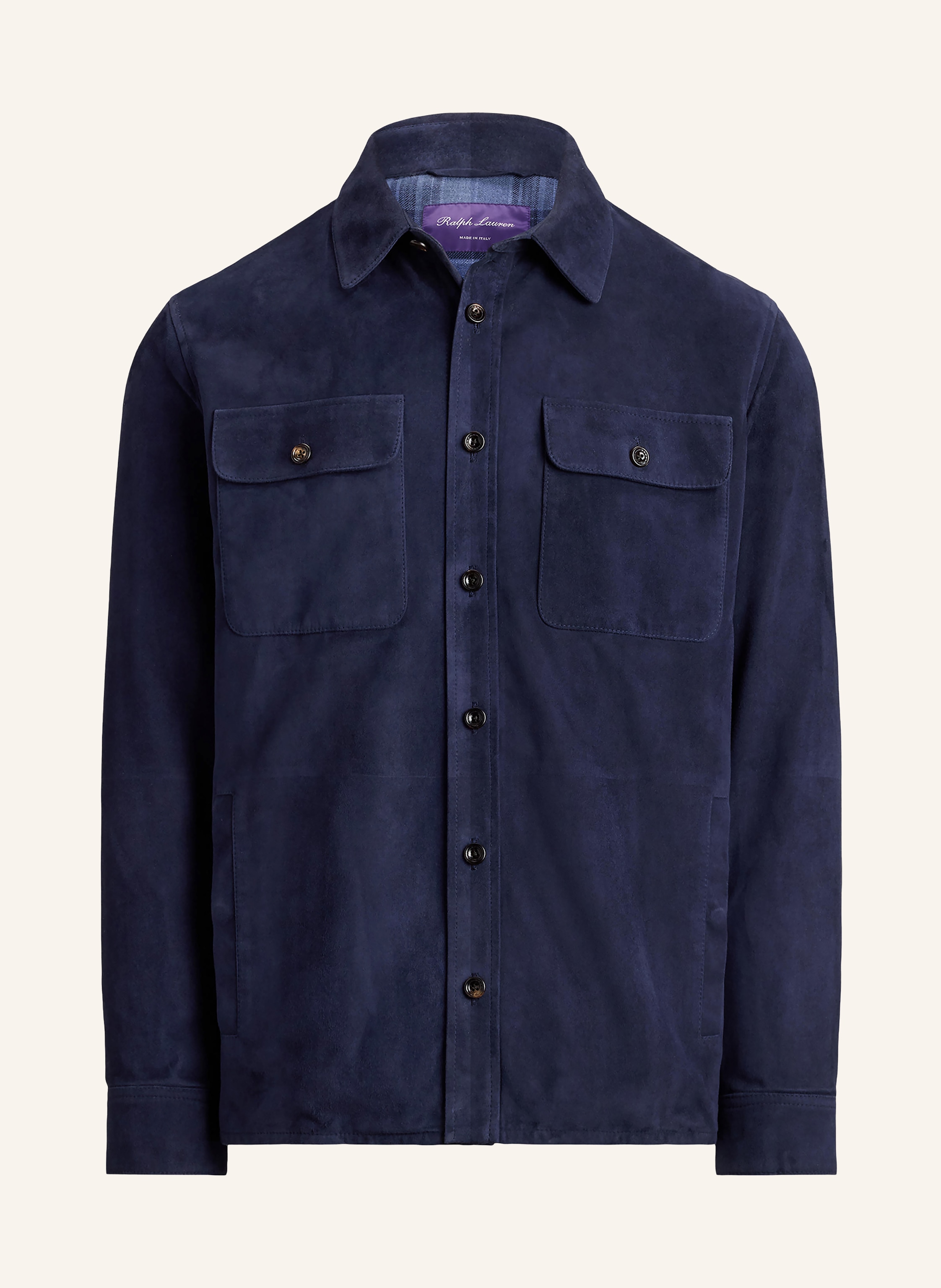 RALPH LAUREN PURPLE LABEL Overjacket aus Leder