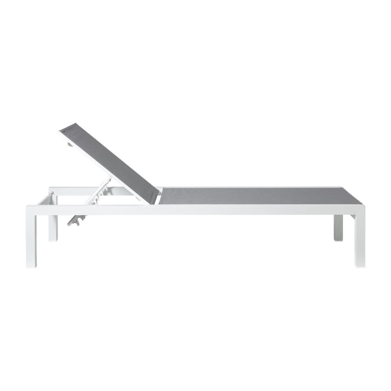 Ligbed Sevilla - grijs - 35x70x190 cm