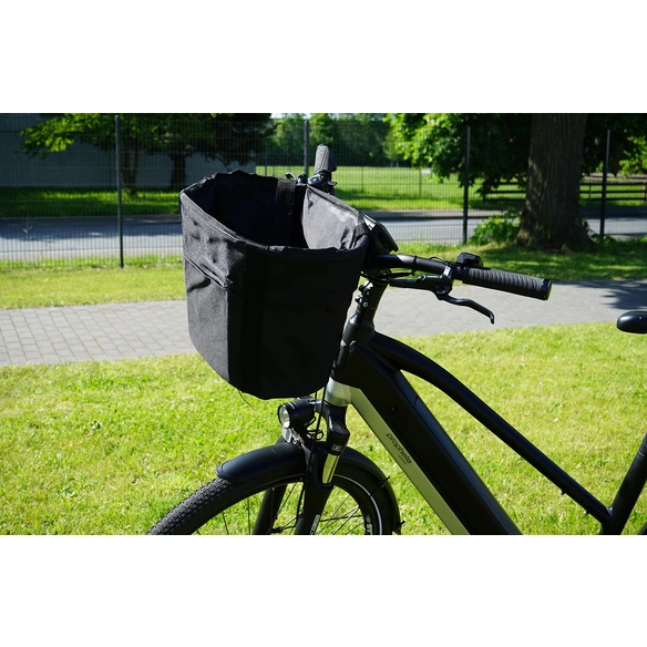Fahrradkorb, Stahl-Kunststoff, LxBxH: 34x26x25 cm, schwarz