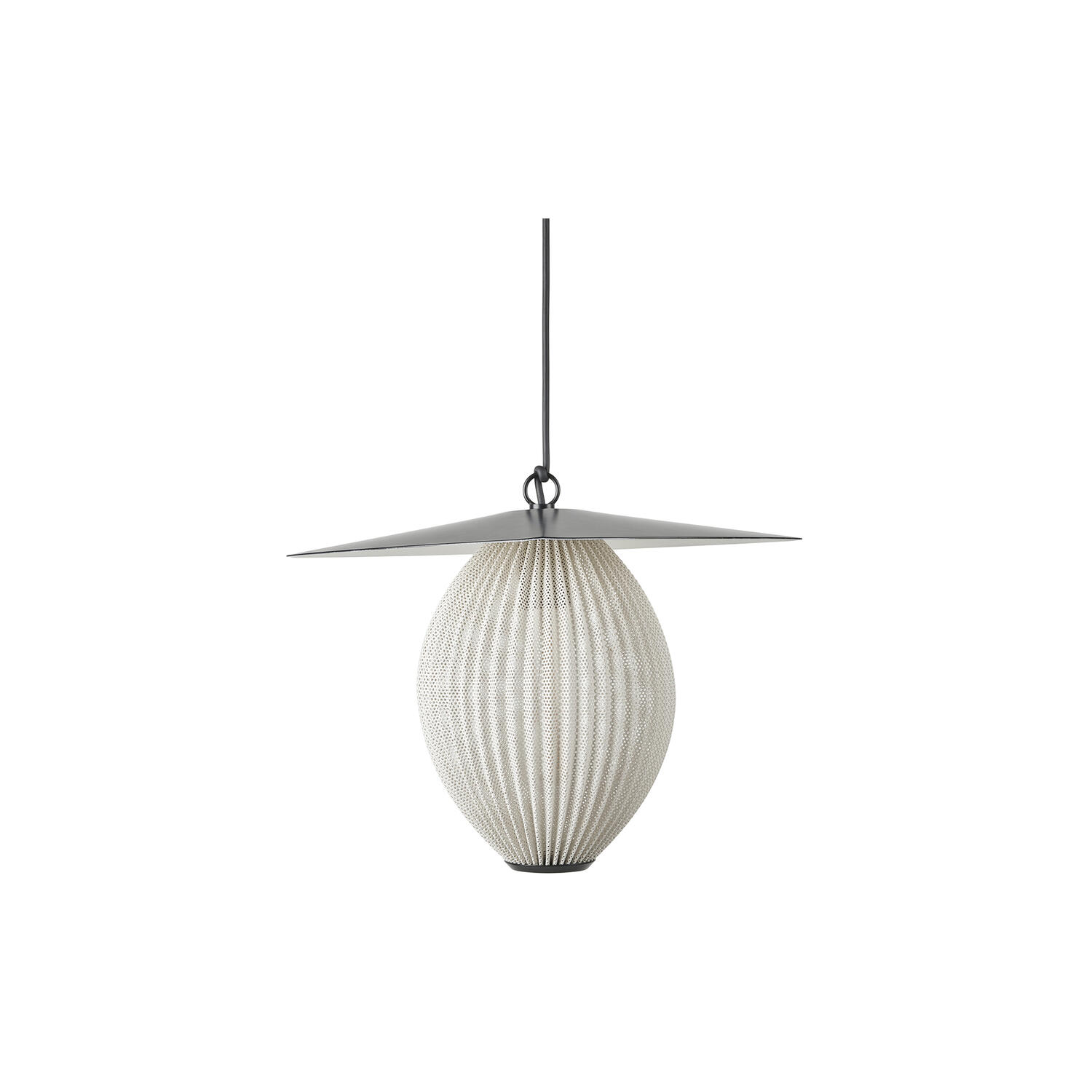 Satellite Outdoor Pendant, cream white semi matt