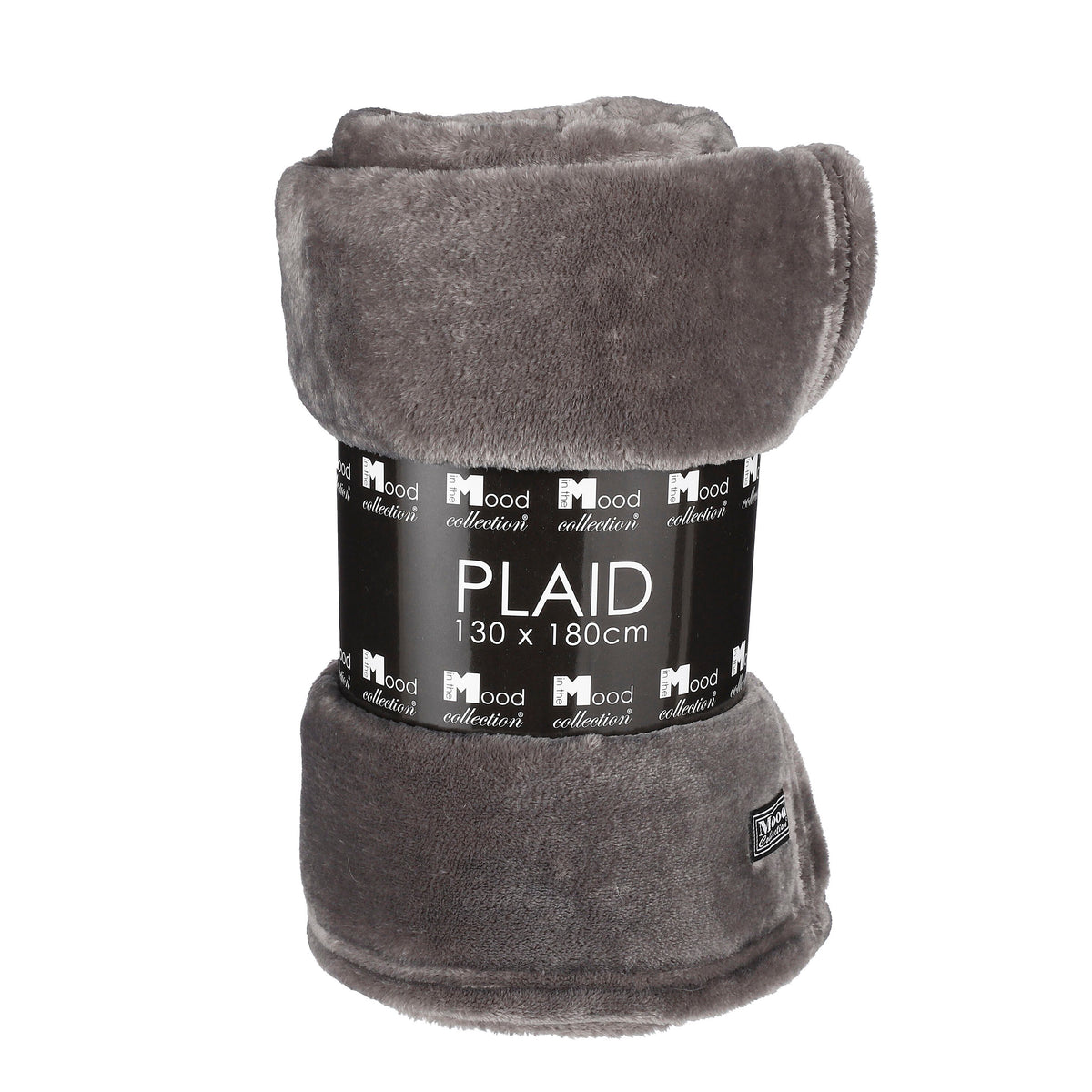 Mica Decorations Famke Fleece Plaid - L180 x B130 cm - Antraciet