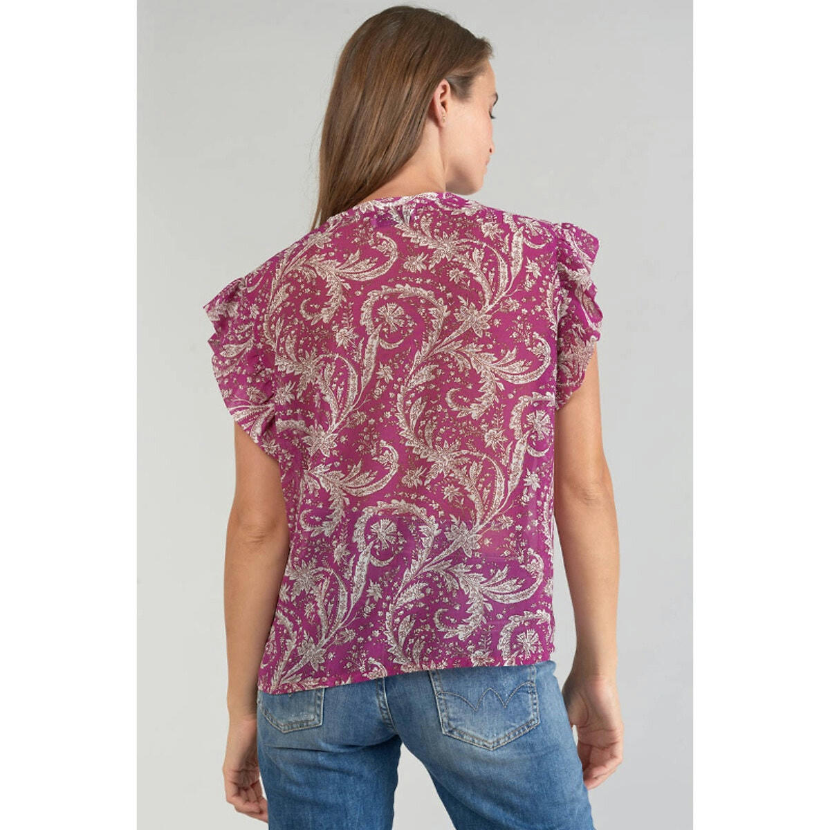 Blouse imprimée sans manches