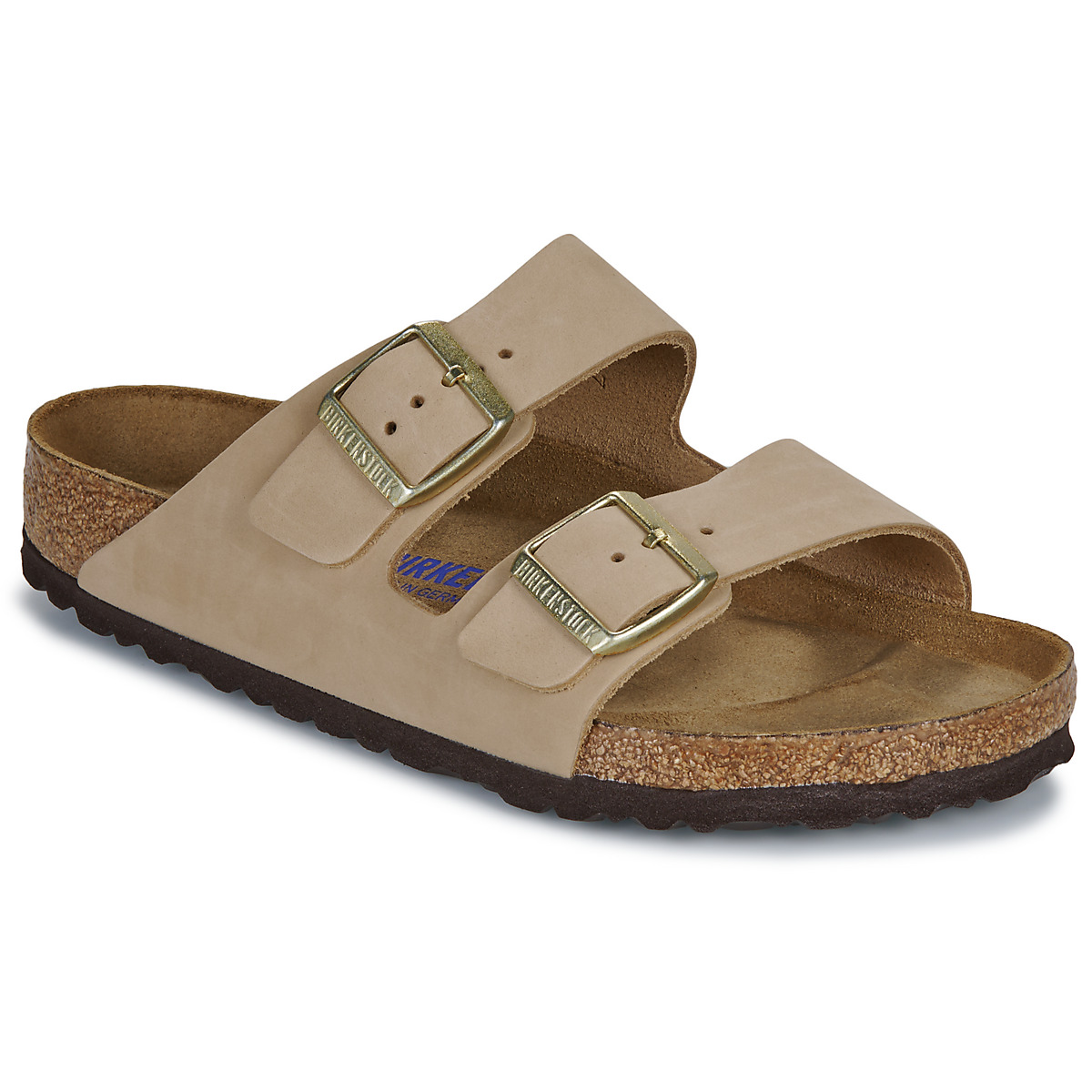 BIRKENSTOCK - Arizona Soft Footbed - Nubuck / Beige / Regular