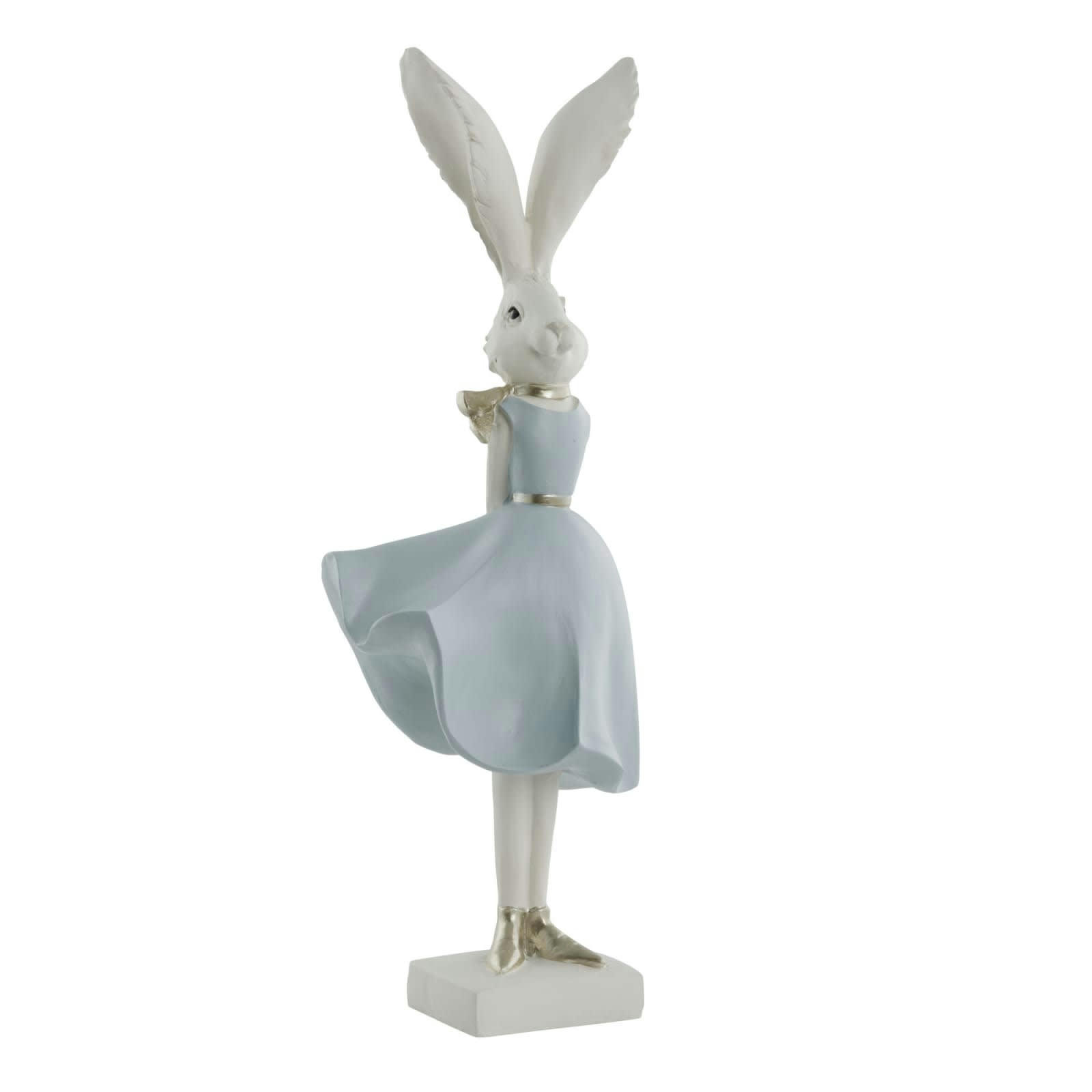 - Statuette Lapin en polyrésine blanc H35