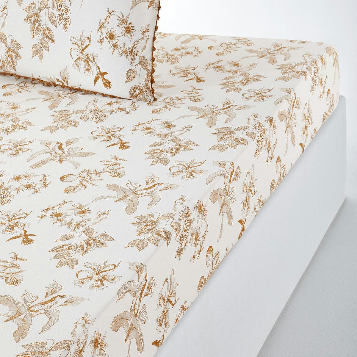 Drap-housse coton lavé bonnet 30 cm, Granadille