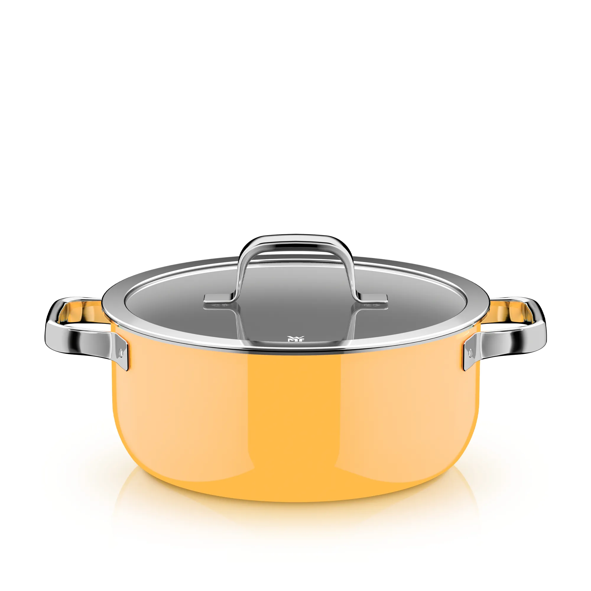 Fusiontec Mineral Pro, Braising Pan With Lid, 24 cm, Mango Yellow