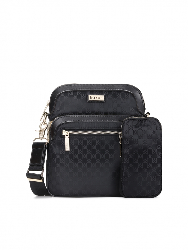 Ladies' black messenger bag