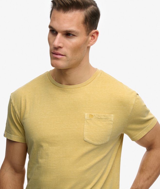 Classic Cotton Linen Pocket T-Shirt