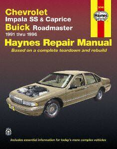 Chevrolet & Buick 1991 thru 1996 Haynes Repair Manual, 24046