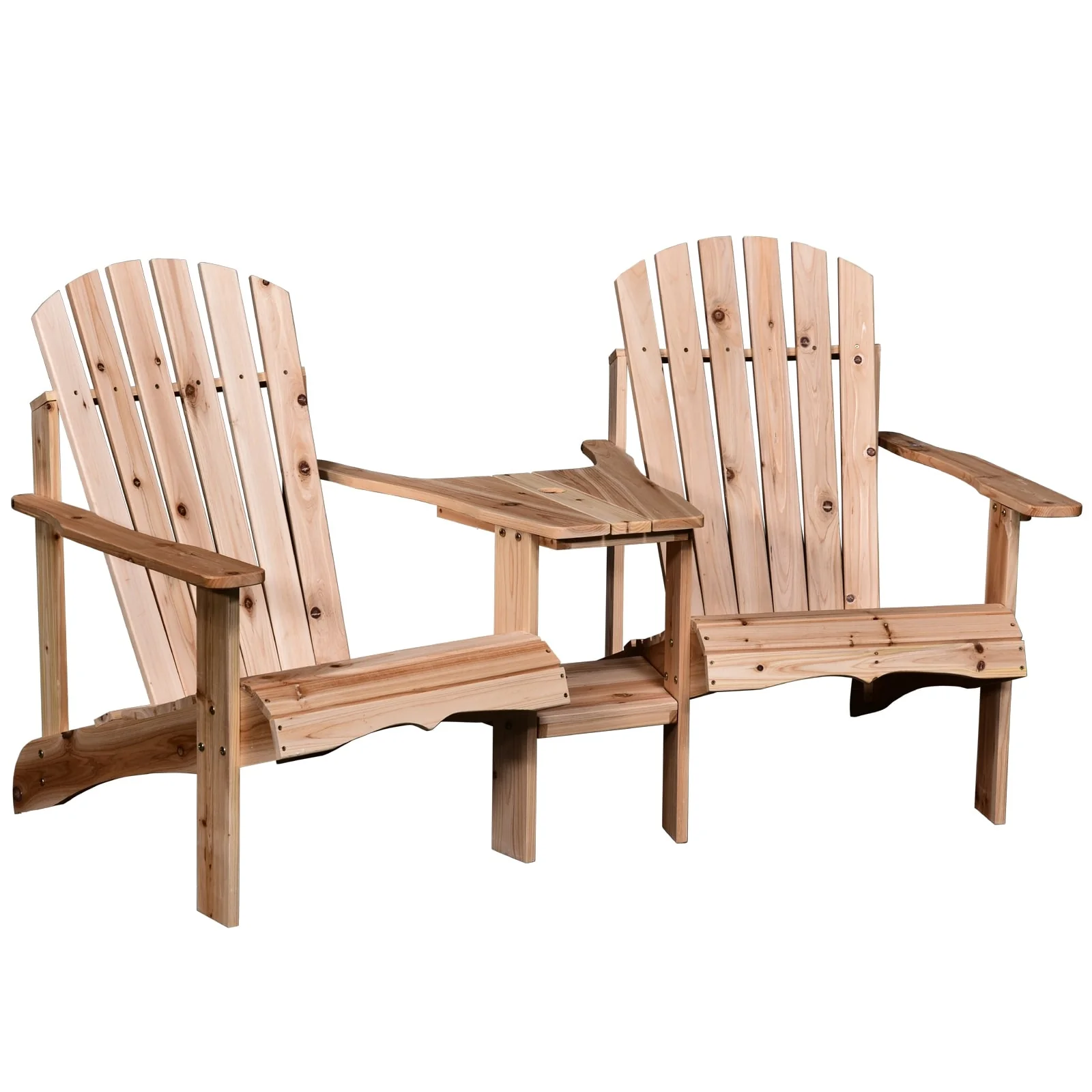 Armopa Wood Adirondack Chairs with Attached Center Table by Havenside Home