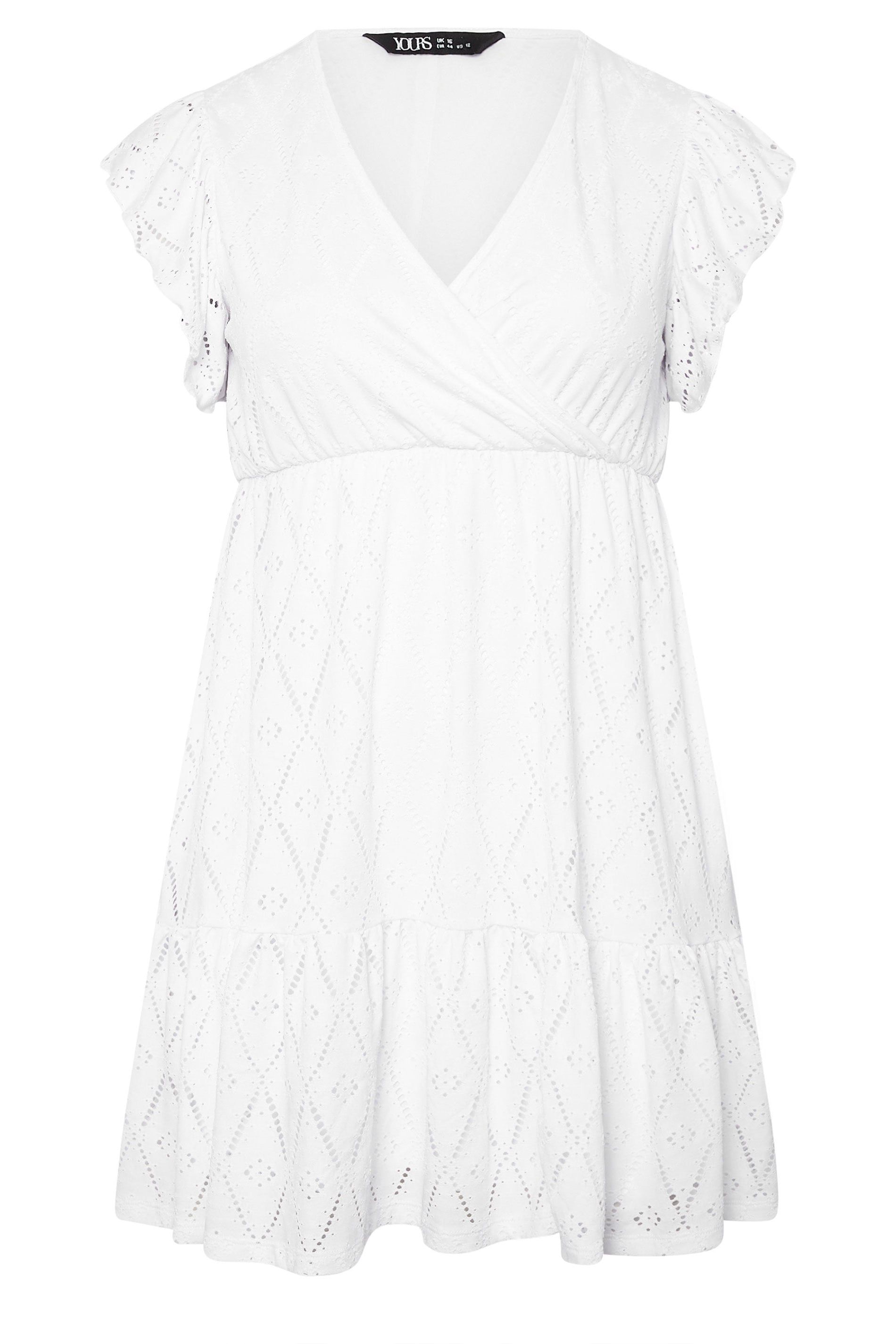 Yours Wrap Pointelle Dress