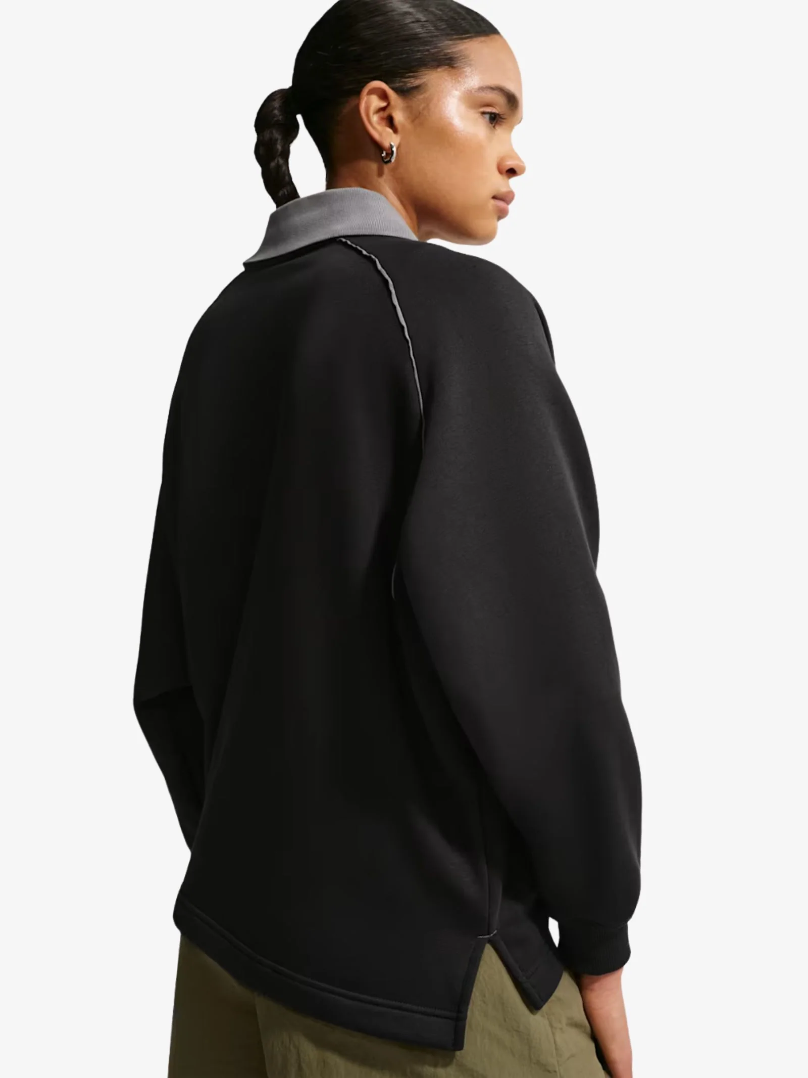 Women's NSW Phoenix Fleece Oversized Graphic Polo Top