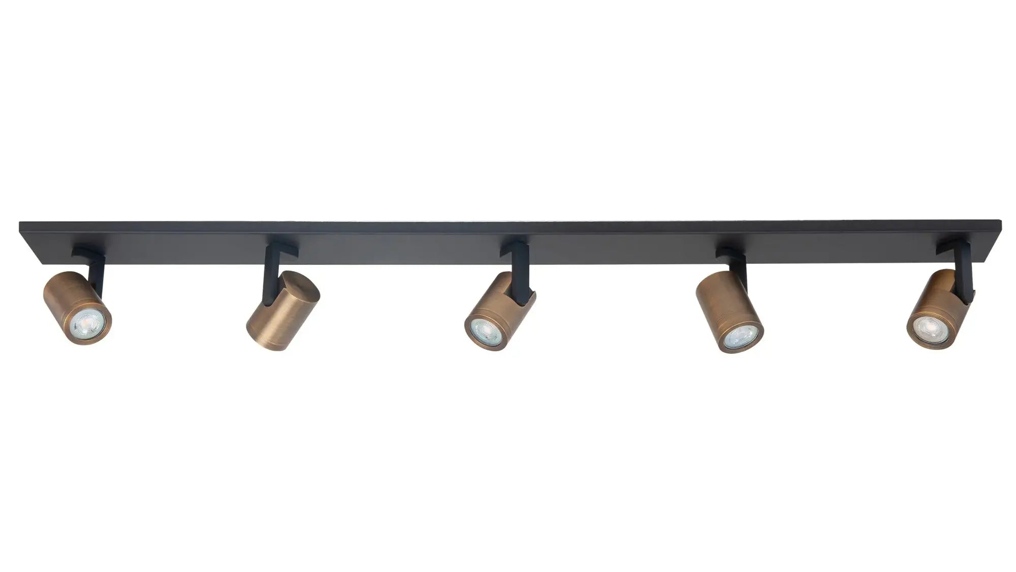 Highlight spot HALO - 5 lichts - 118 x 16  cm - zwart brons