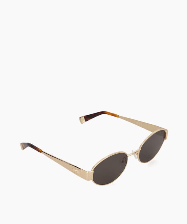 Glee Gold - Oval Frame Tortoiseshell Sunglasses