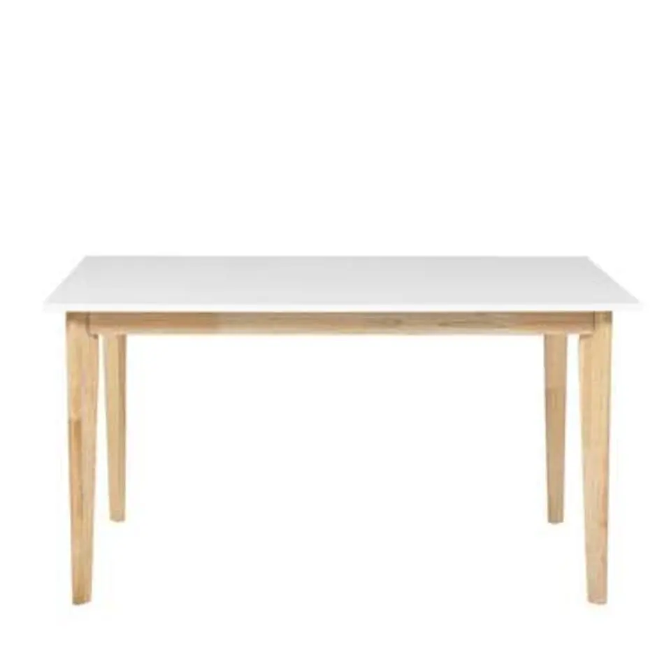 SOLA - Uitschuifbare eettafel - Wit - 90 x 140/180 cm - MDF