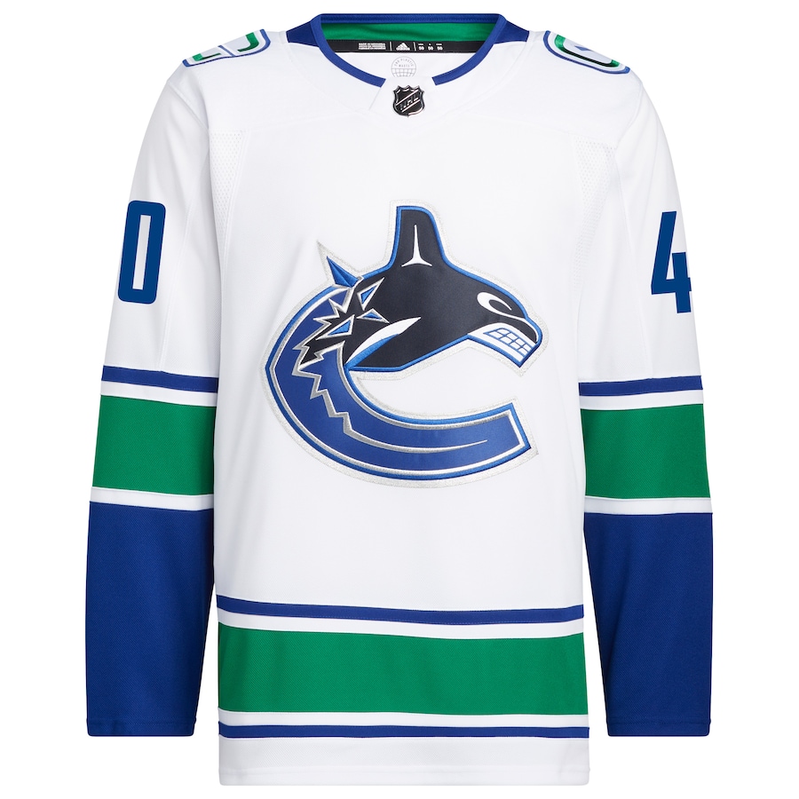 Elias Pettersson Vancouver Canucks adidas Away Authentic Pro Player - Jersey - White