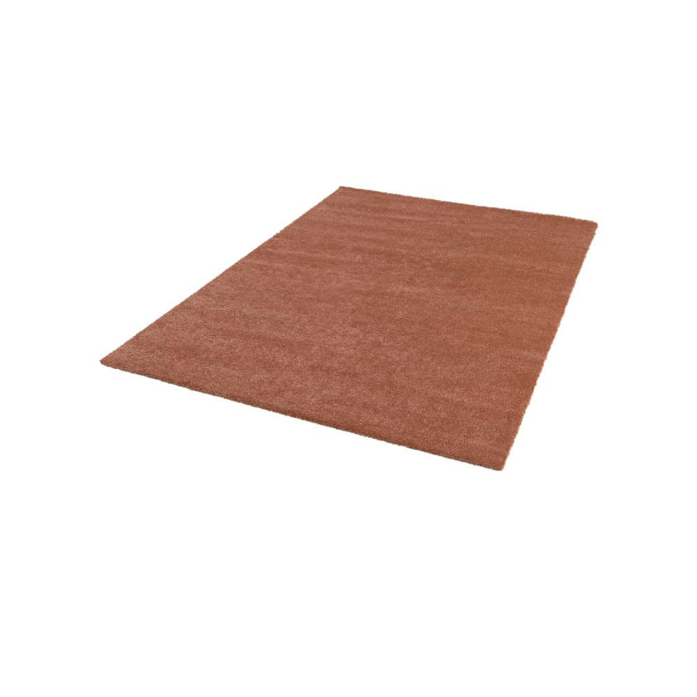 DOUGLAS I - Tapis lavable en machine terracotta 80x150cm