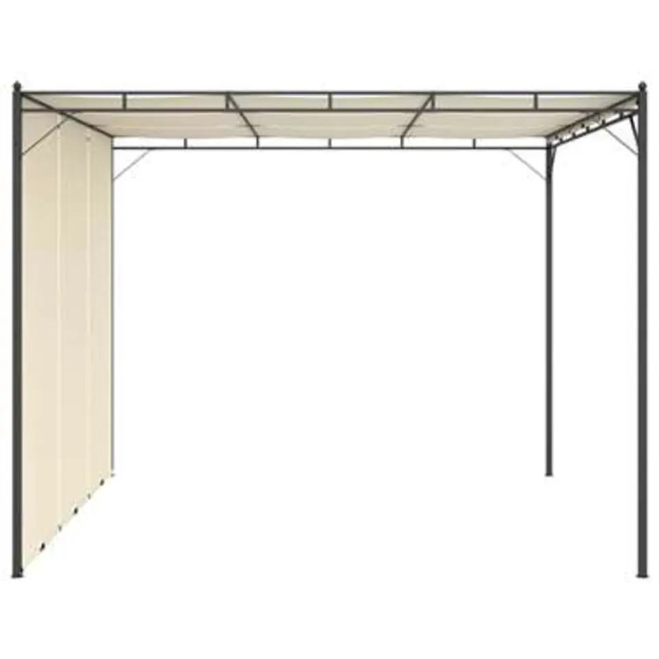 vidaXL - Tuinhuisje - Cr&egrave;me - Stof - 3 x 3 x 2.25 m