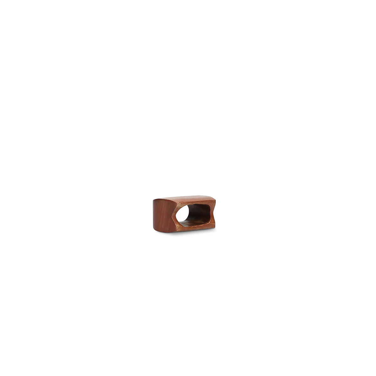 S|P Collection - Servetring 5,5x4cm rechthoekig hout Moku - Set van 4