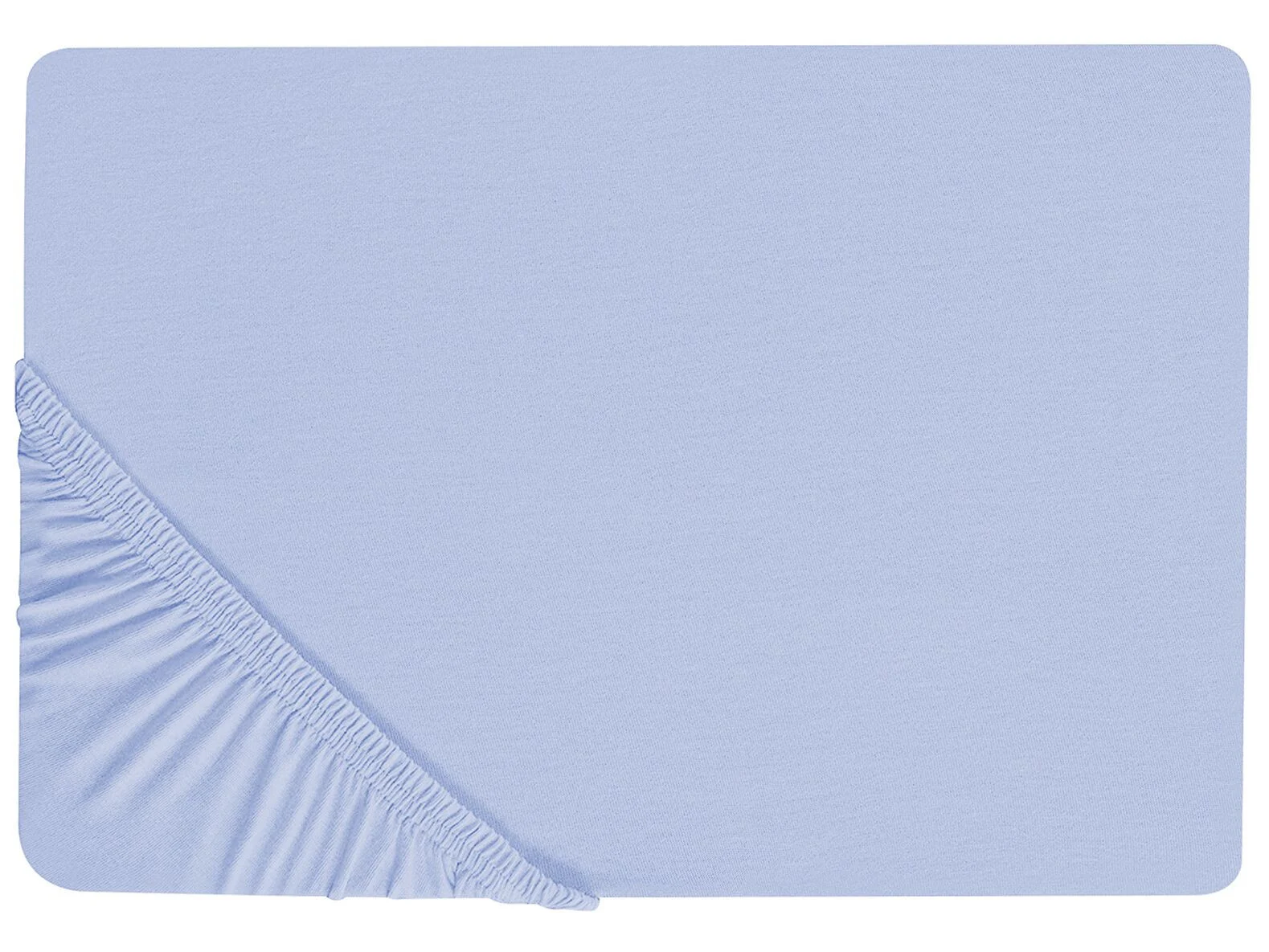 Bawełniane prześcieradło 200x200 cm niebieskie