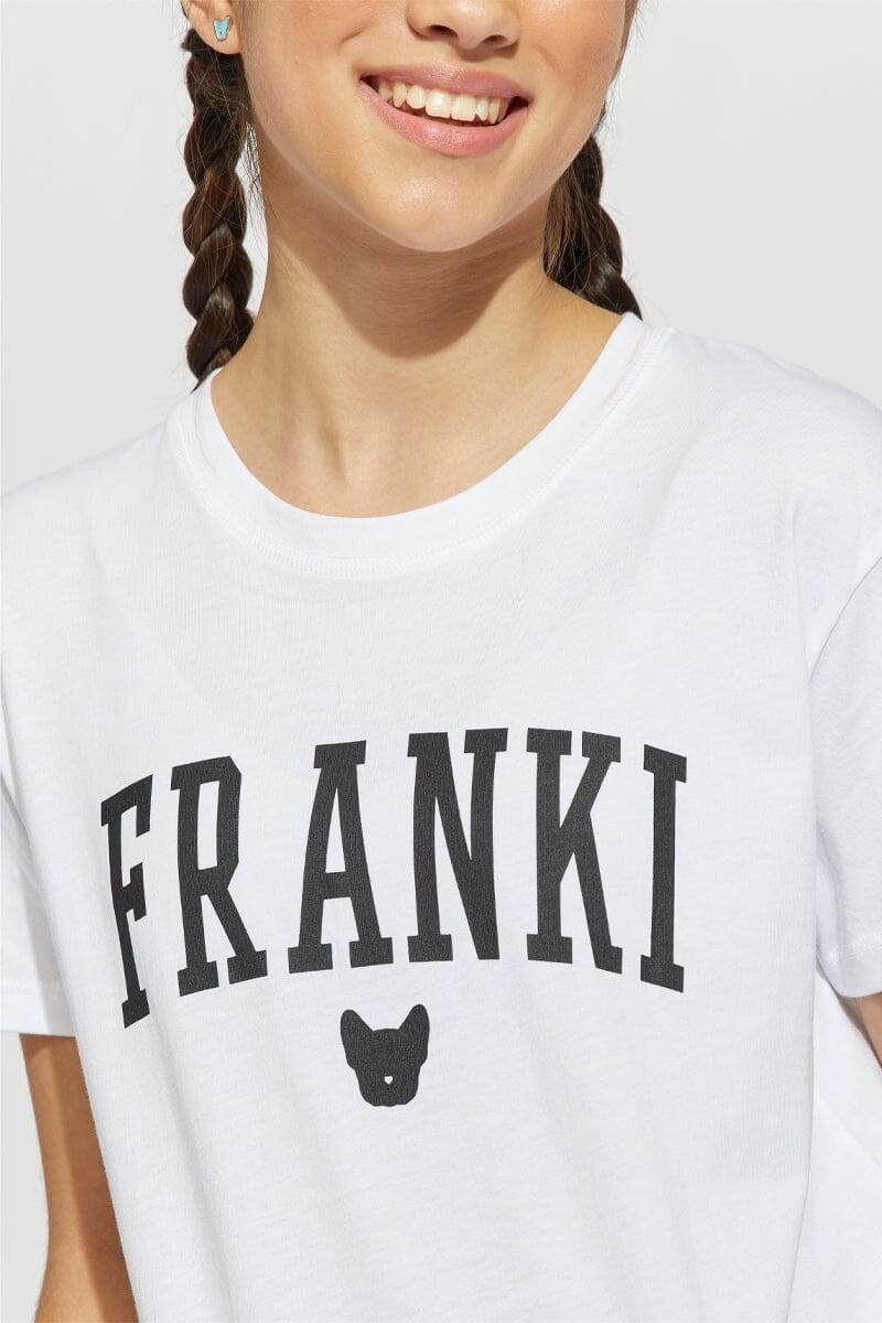 Hello Franki Short Sleeve Logo Tee for girls