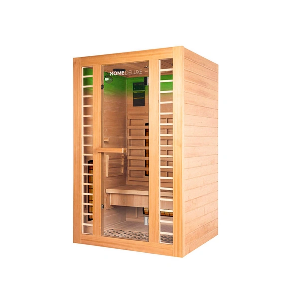 Infrarotsauna »Redsun M Deluxe Plus«, für 2 Pers., Fronteinstieg, Vollspektrumstrahler