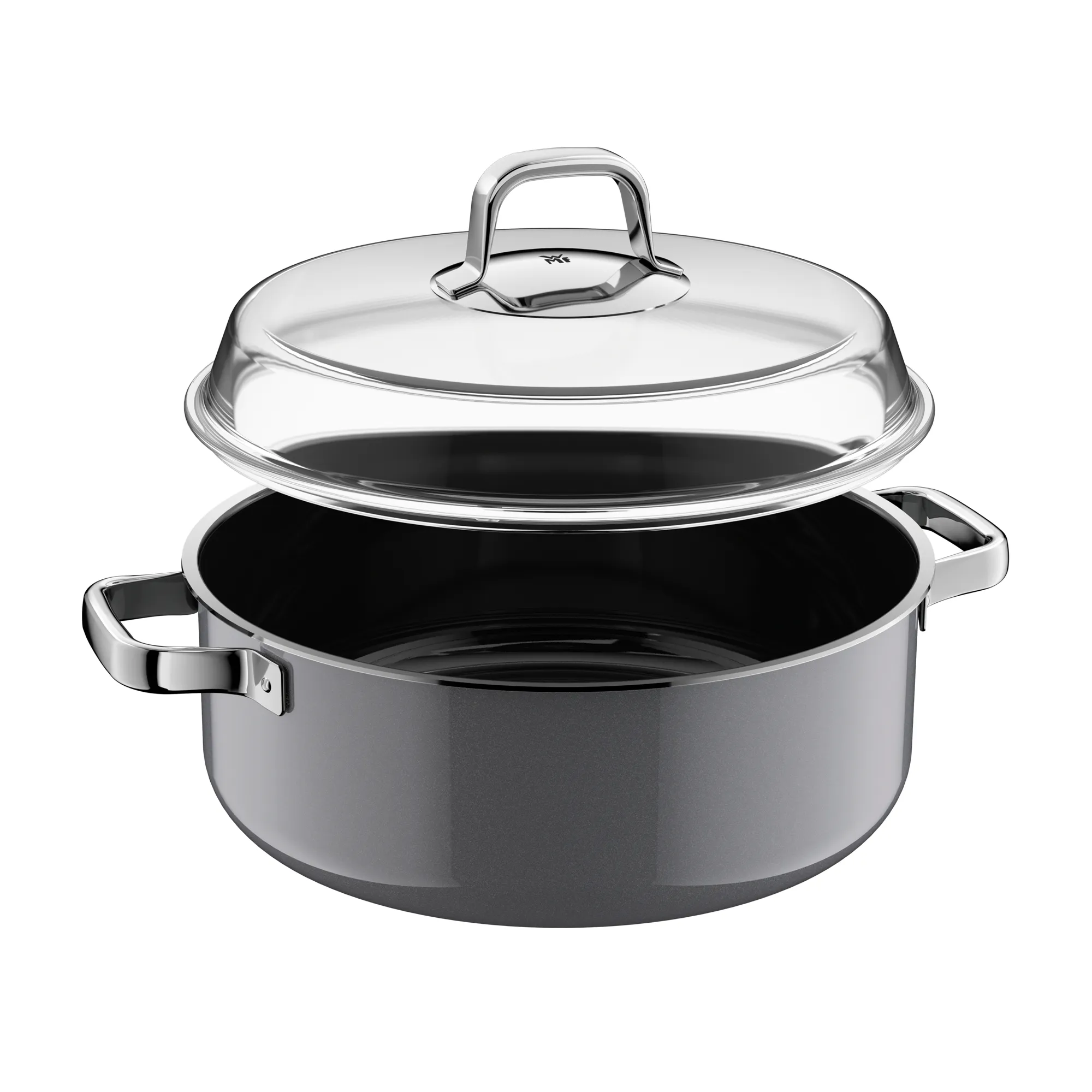 Fusiontec Mineral Pro, Round Roaster With Lid, 28 cm, Platinum