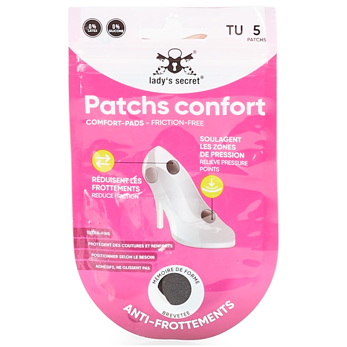 Lady's Secret - COUSSINETS ANTI-DOULEUR NO HURT - Black
