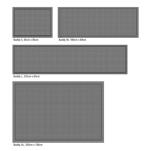 Vinyl Teppich »Albert«, BxL:65 cm x 85 cm, schwarz|weiß