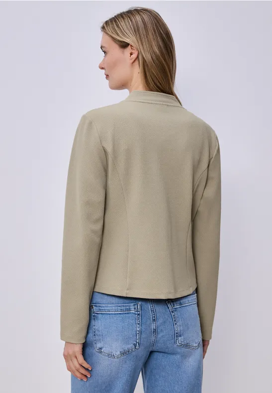 Blazer aus Jersey mit Struktur