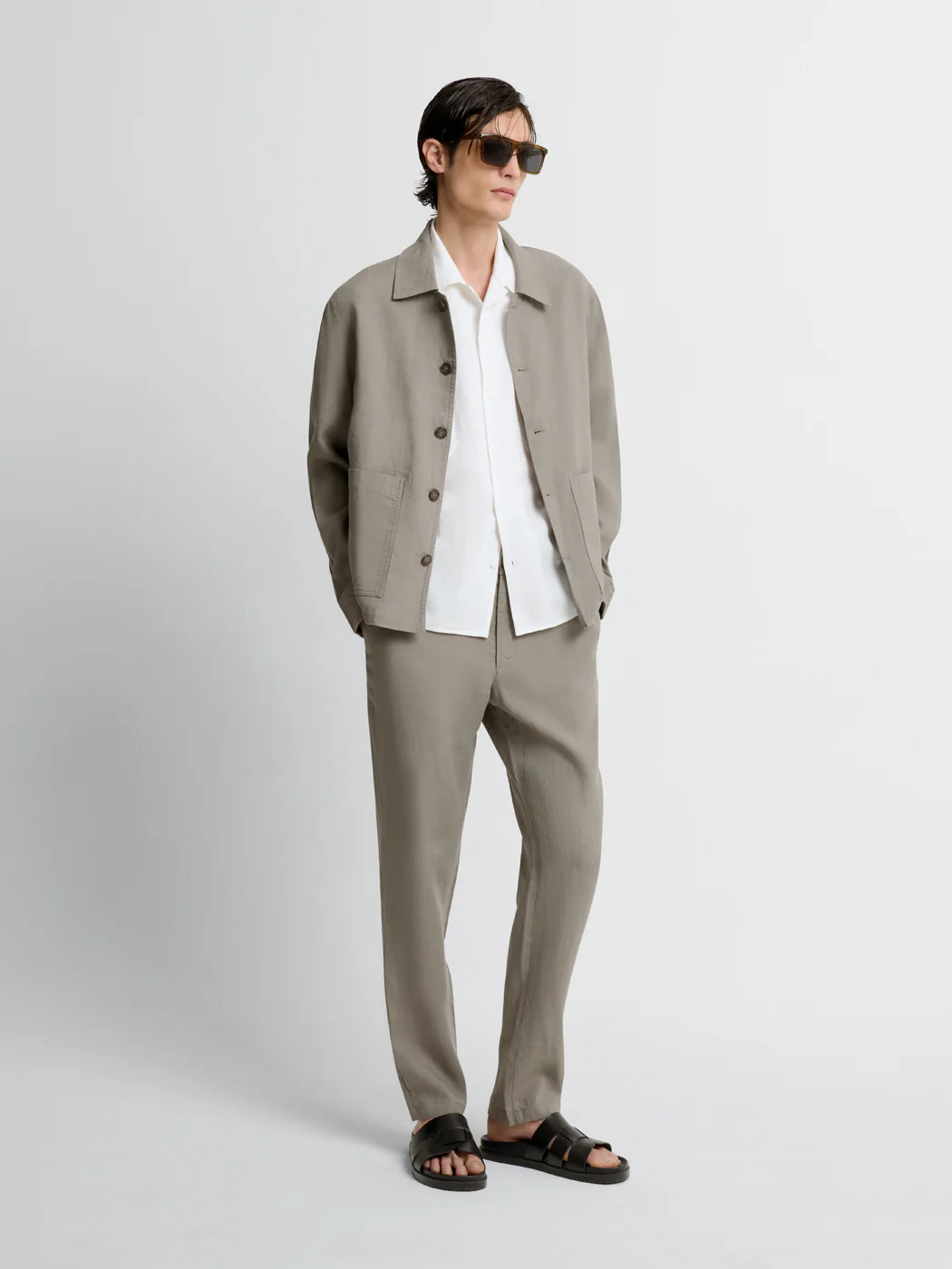 Veste casual regular col chemise