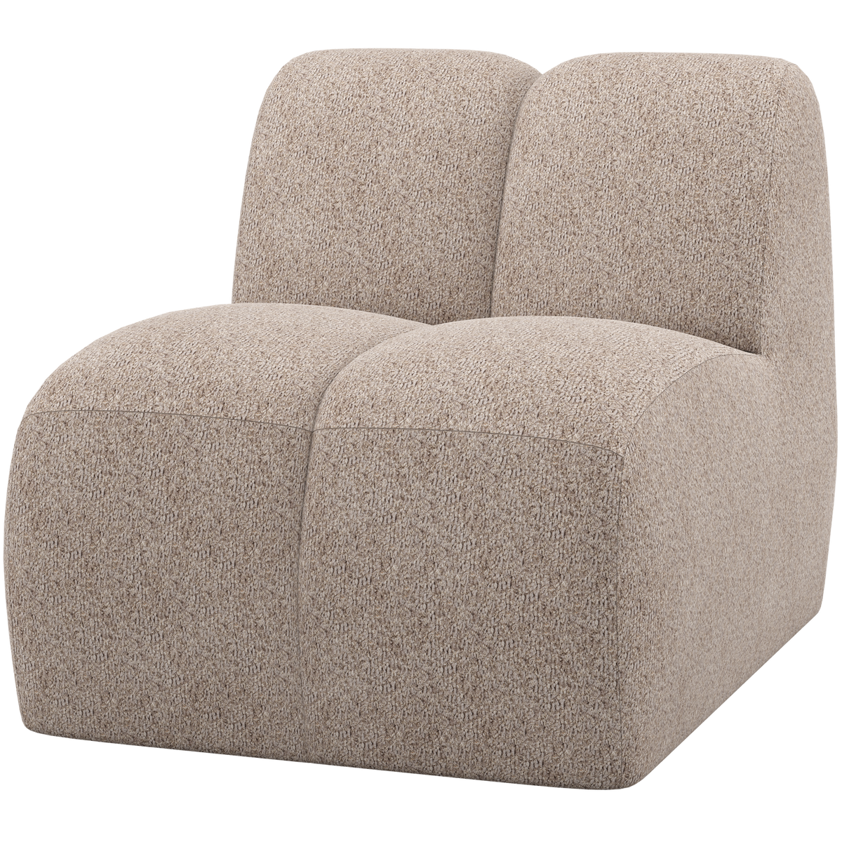 WOOOD 1-zits element Mojo - Wollig - Donker Zand - 74x84x97