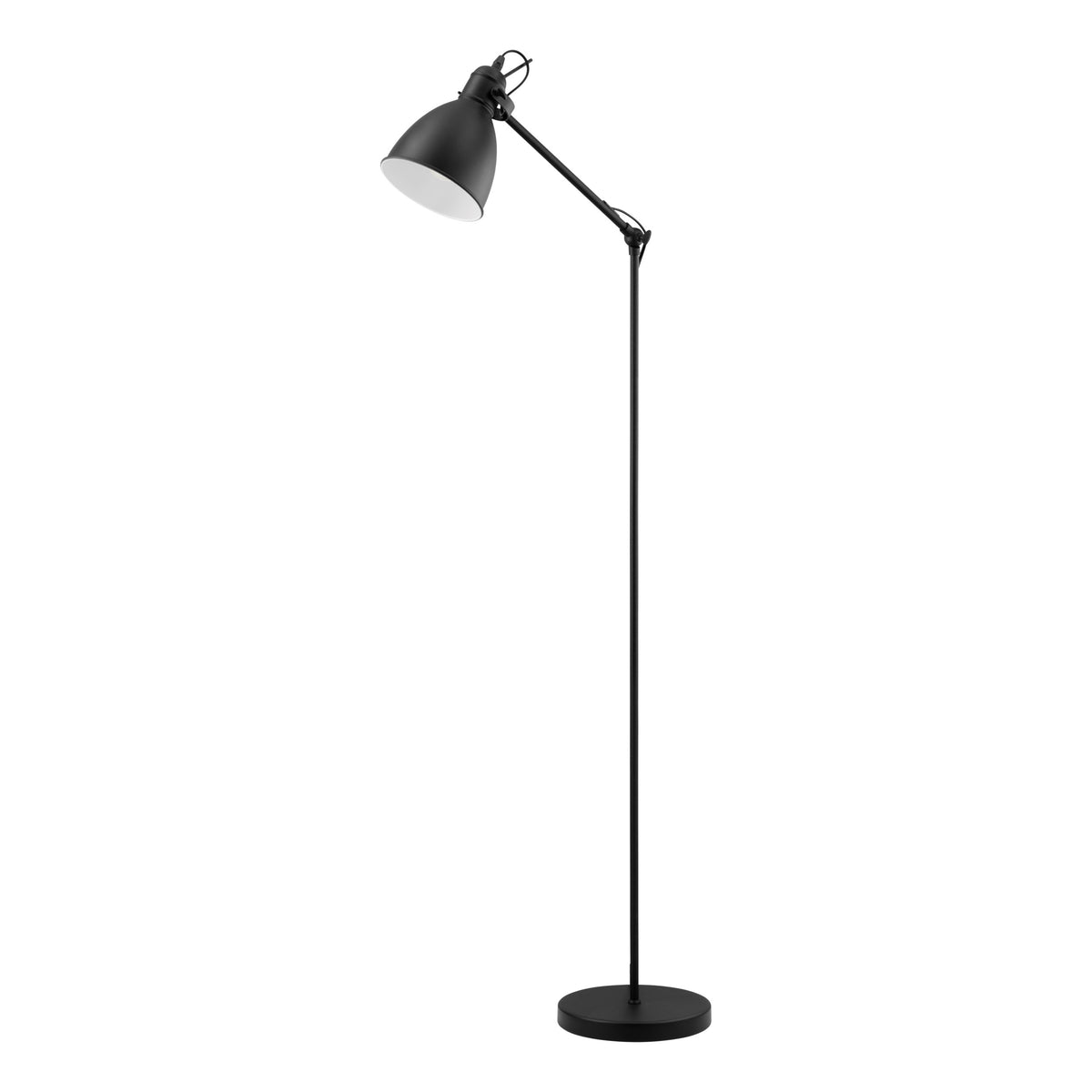 EGLO vloerlamp Priddy - e27 - 137 cm - zwart, wit