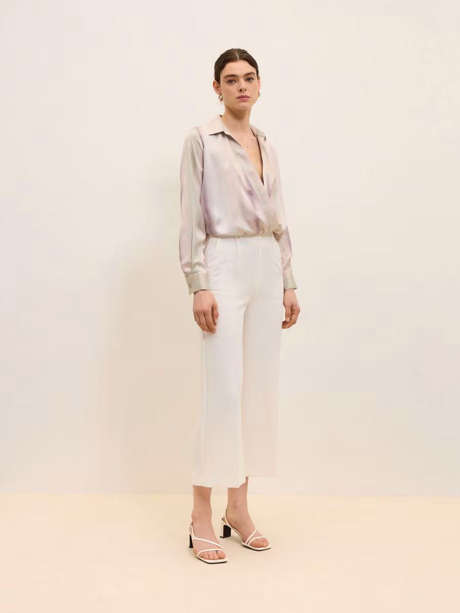Culotte Trousers With Viscose Blend