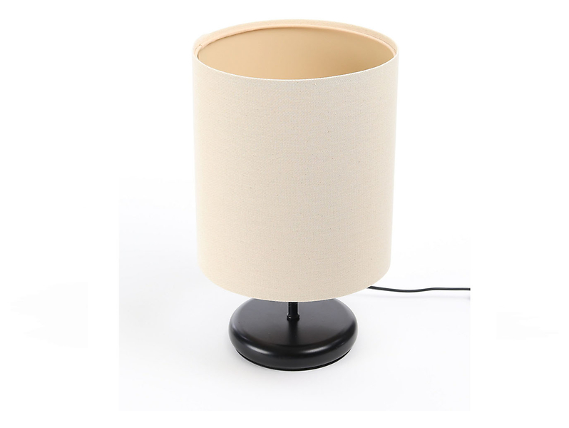 Lampa stołowa Boho tkaninowa beżowa