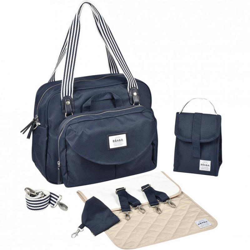 GENEVE - Sac à langer iconique grand volume 23 L marine