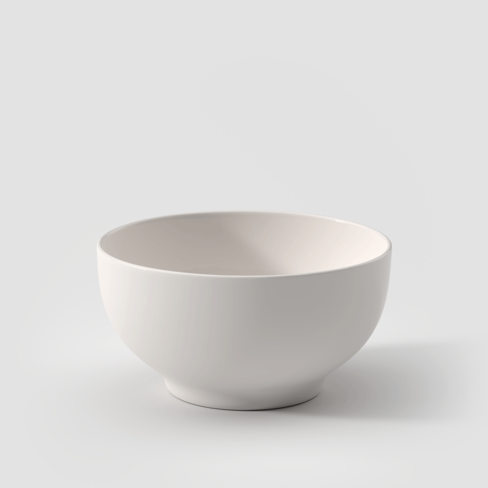 New Cottage Serving Bowl - White, 17 oz, Premium Porcelain