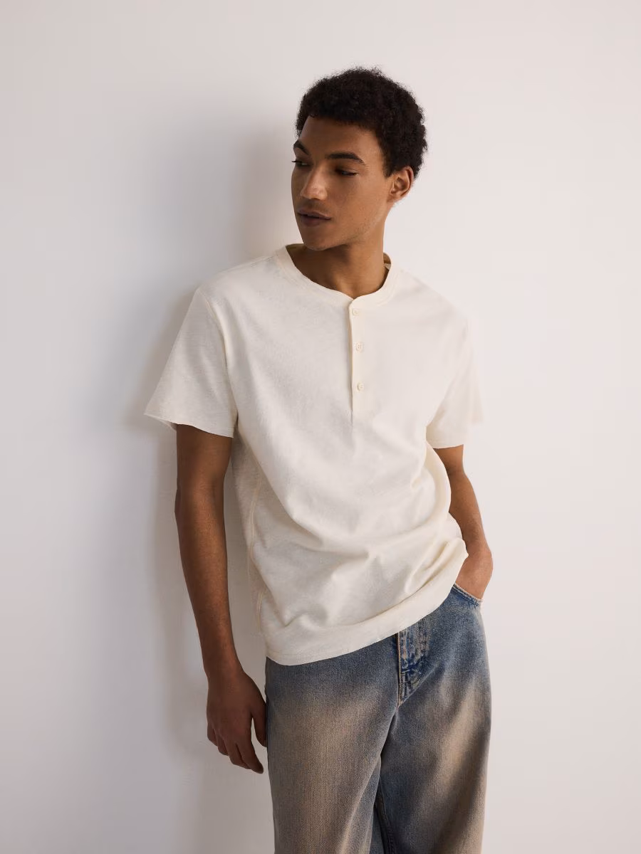 Henley Cotton T-Shirt