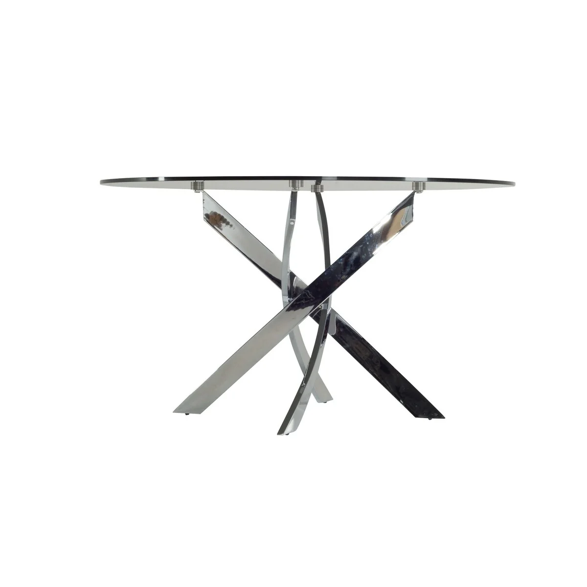 Modrest Celia Modern Round Glass Dining Table