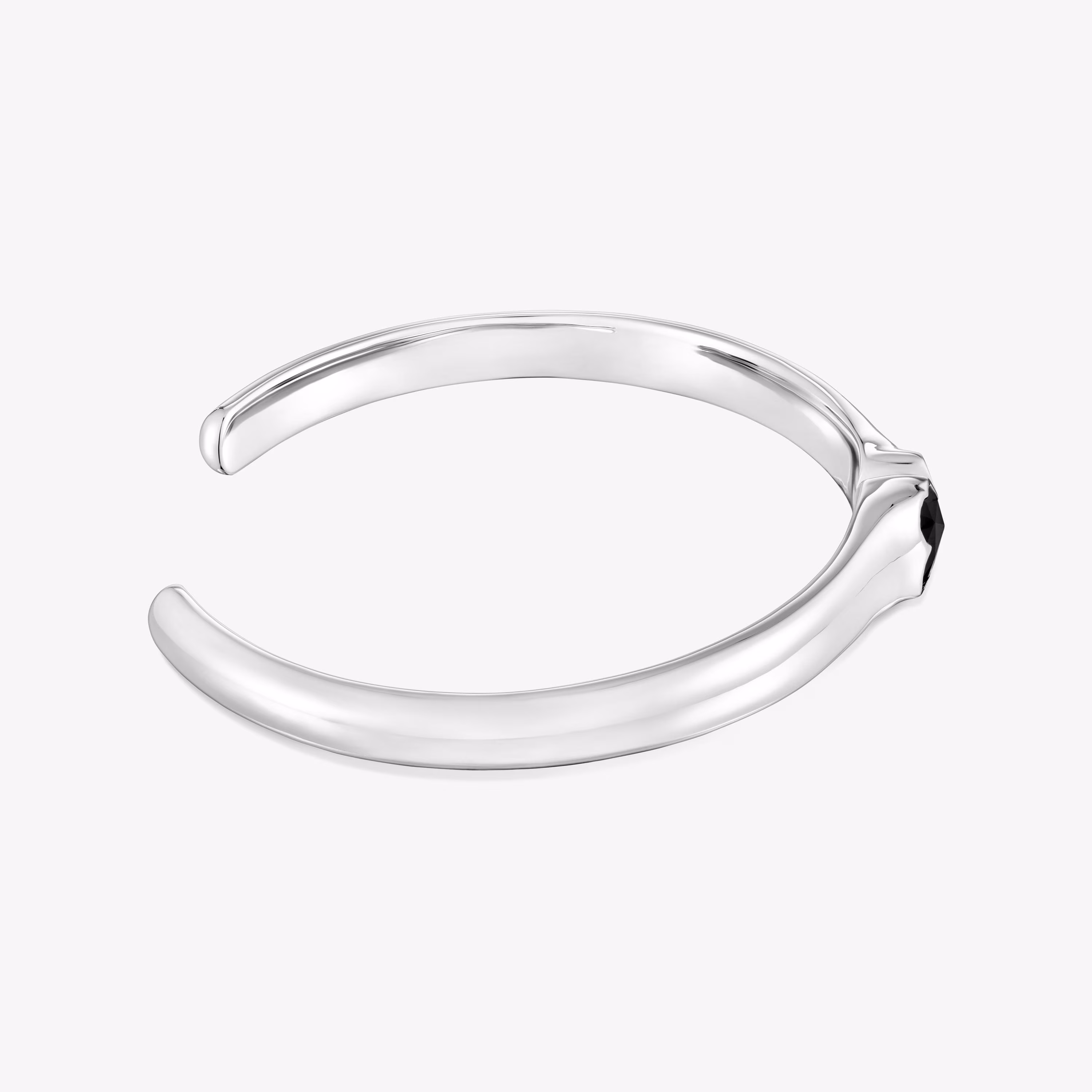 Pulsera esclava de plata y motivo oso en ónix 10 mm Icon Color
