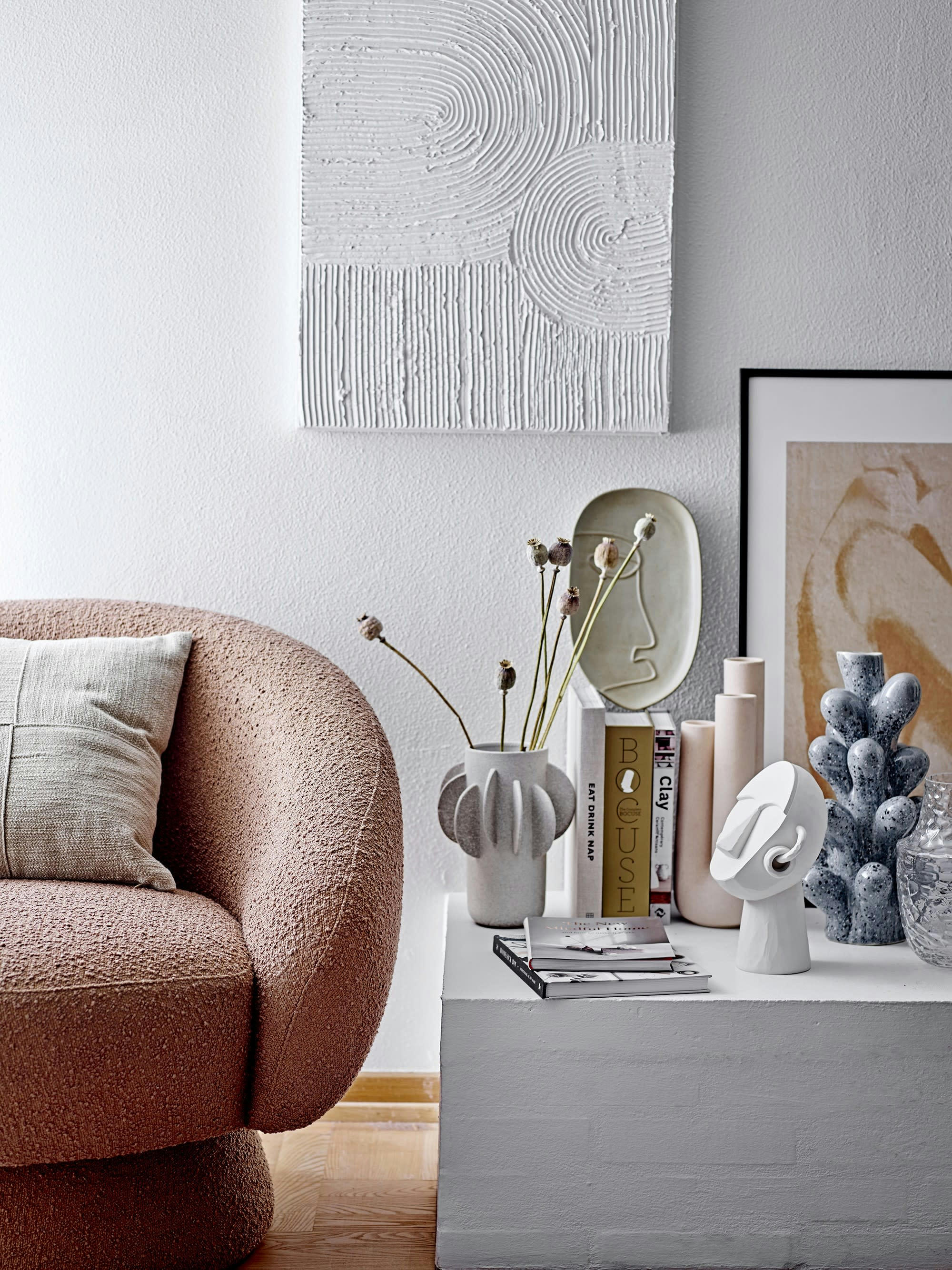 INNES - Vase en grès bleu H36.50cm