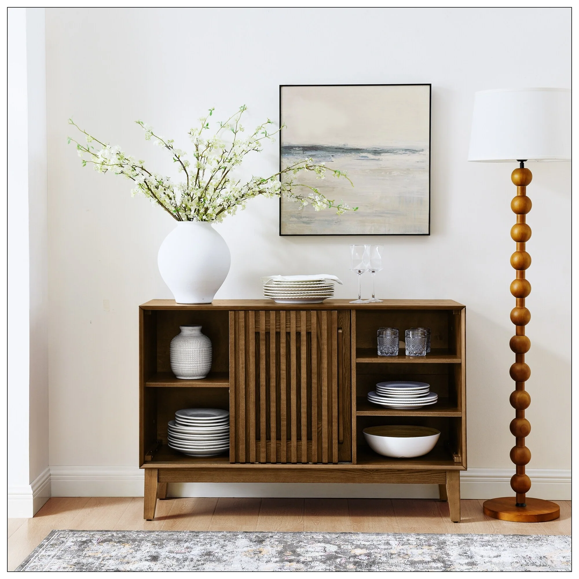 47.3 Sideboard Buffet Cabinet with Storage