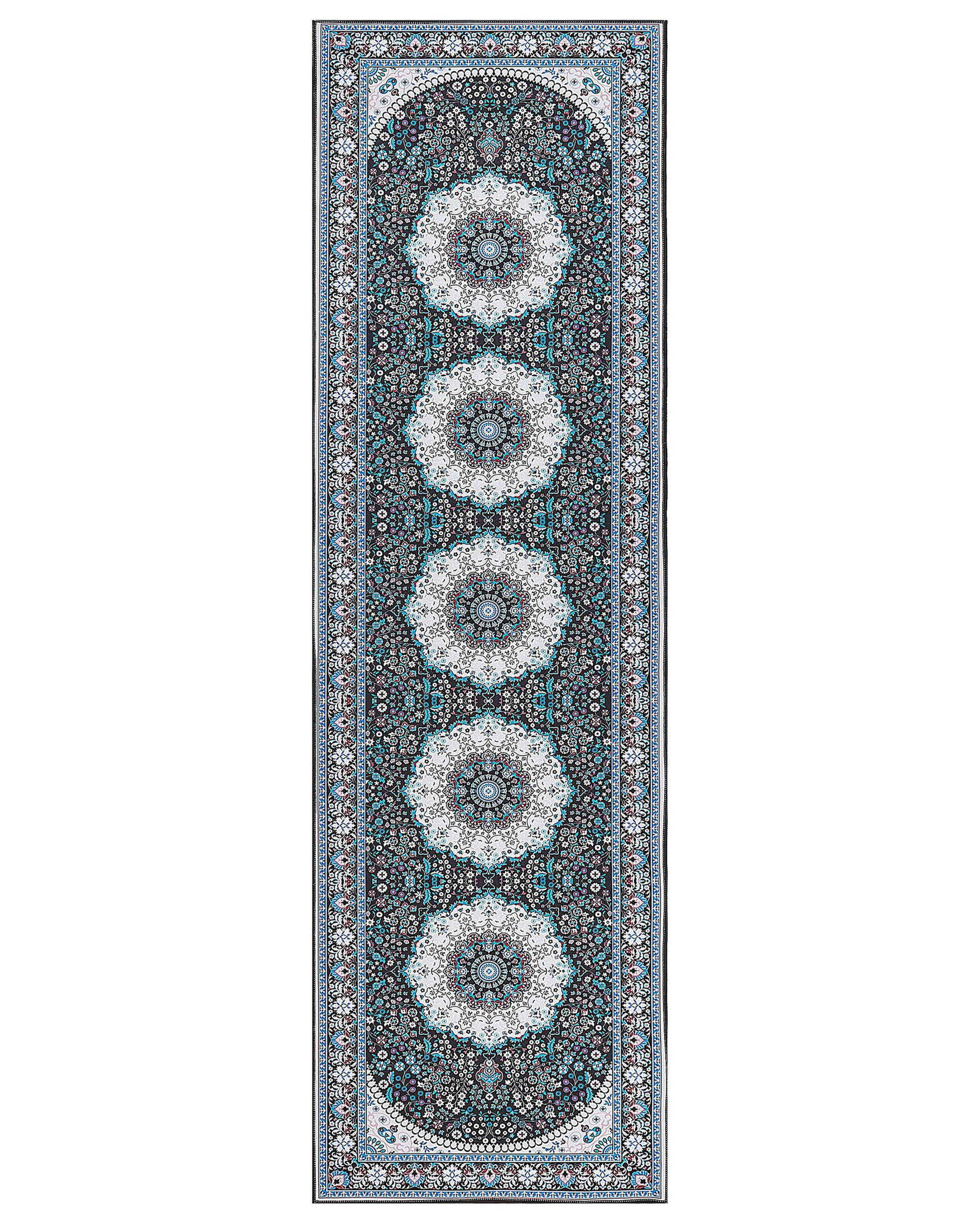 Dywan chodnik 60x200 cm niebieski